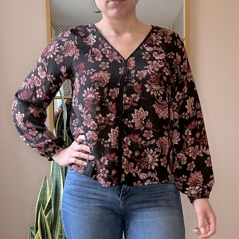 Papermoon Floral Long Sleeve Blouse